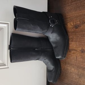 Leather kids boots